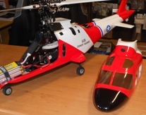 "T-Rex 450 in Agusta A-109 Rumpf"